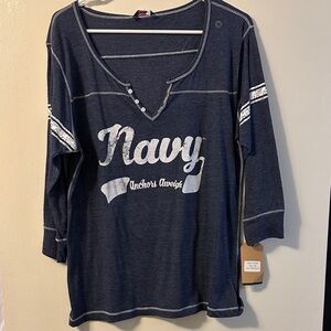 MV Sport Navy Blue T-Shirt